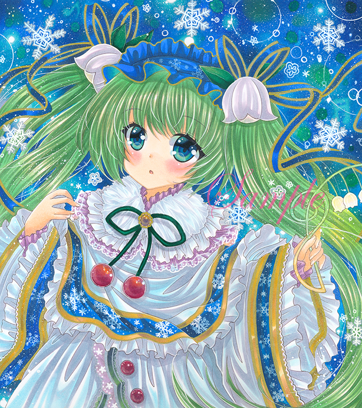 hatsune miku and yuki miku (vocaloid) drawn by rui_(sugar3)