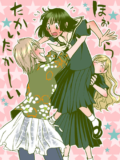 toudou shimako, nijou noriko, and satou sei (maria-sama ga miteru)