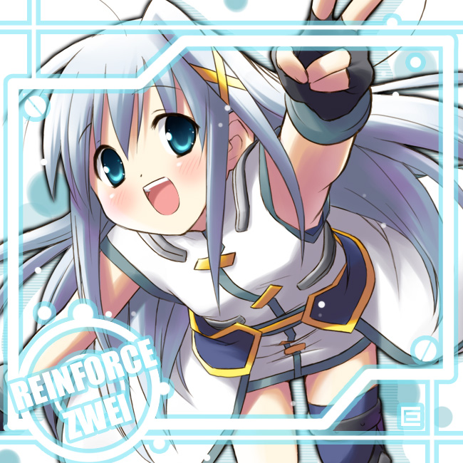 reinforce zwei (lyrical nanoha and 1 more) drawn by eretto