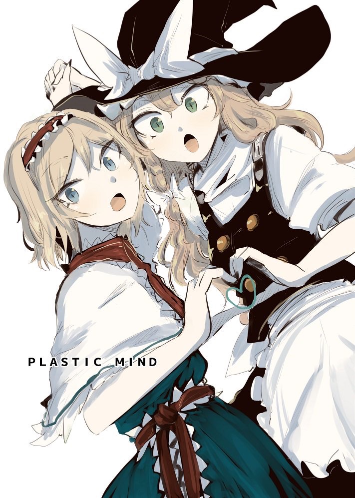 kirisame marisa and alice margatroid (touhou) drawn by necro_(nekurodayo)