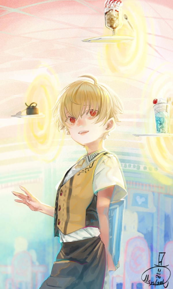 gilgamesh and child gilgamesh (fate and 1 more) drawn by mizutame_tori
