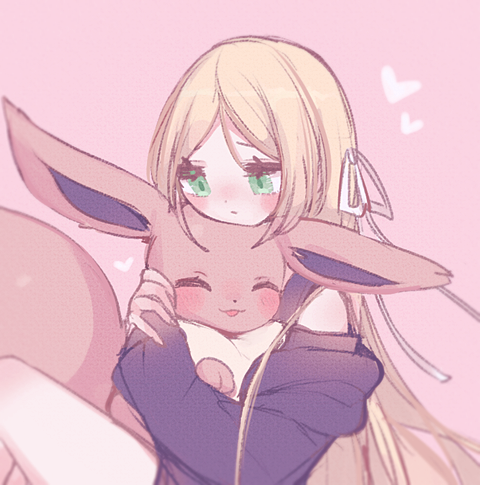 eevee (original and 1 more) drawn by aliceyawnin