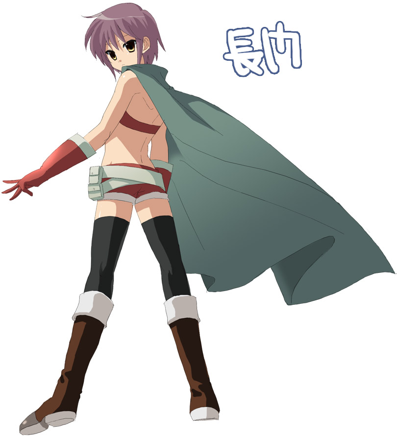 nagato yuki and thief nagato (suzumiya haruhi no yuuutsu and 1 more)