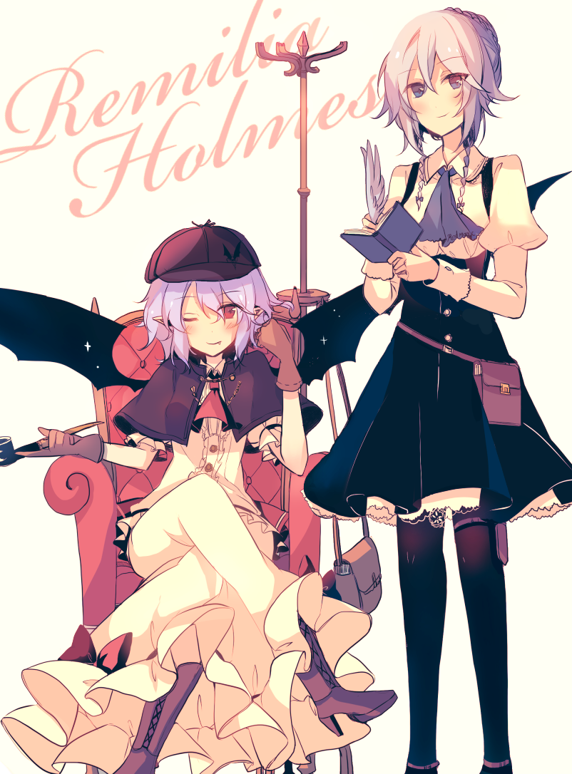 remilia scarlet and izayoi sakuya (touhou) drawn by kirero