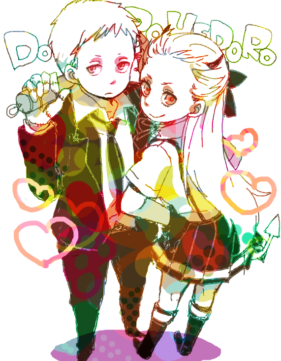 noi and shin (dorohedoro) drawn by yukke