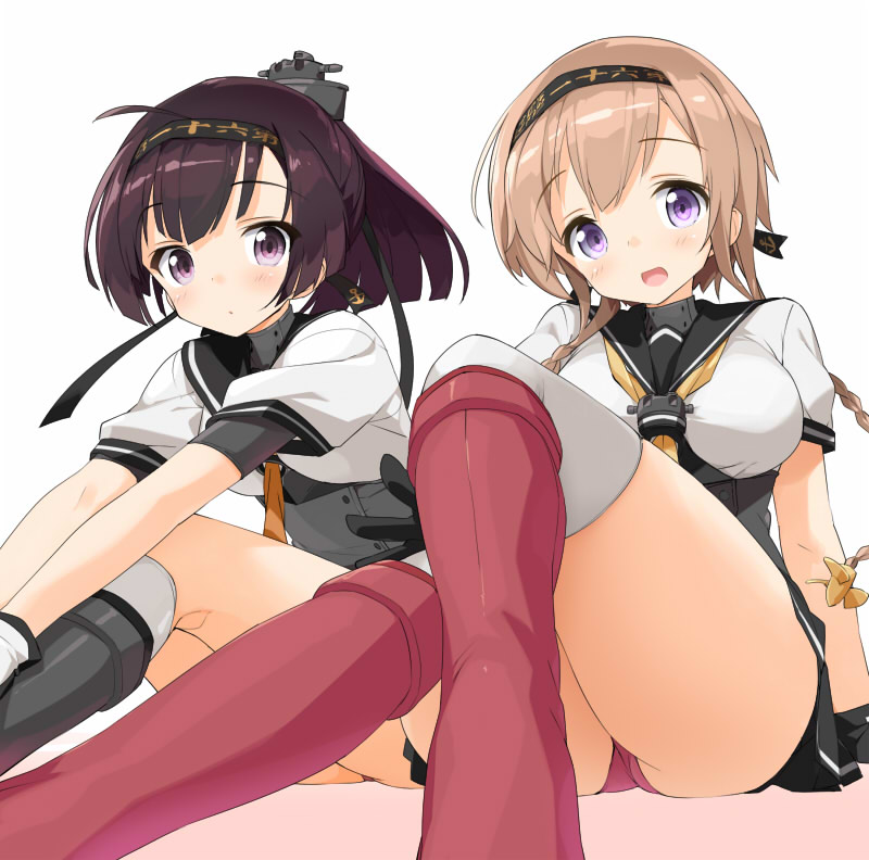 akizuki and teruzuki (kantai collection) drawn by kaisen_chuui