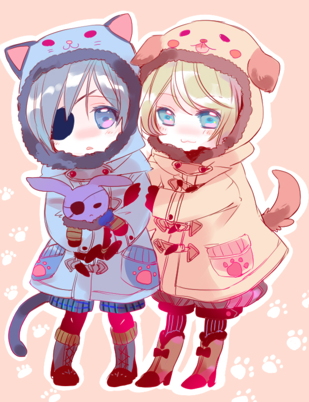 ciel phantomhive and alois trancy (kuroshitsuji) drawn by yamada_ako