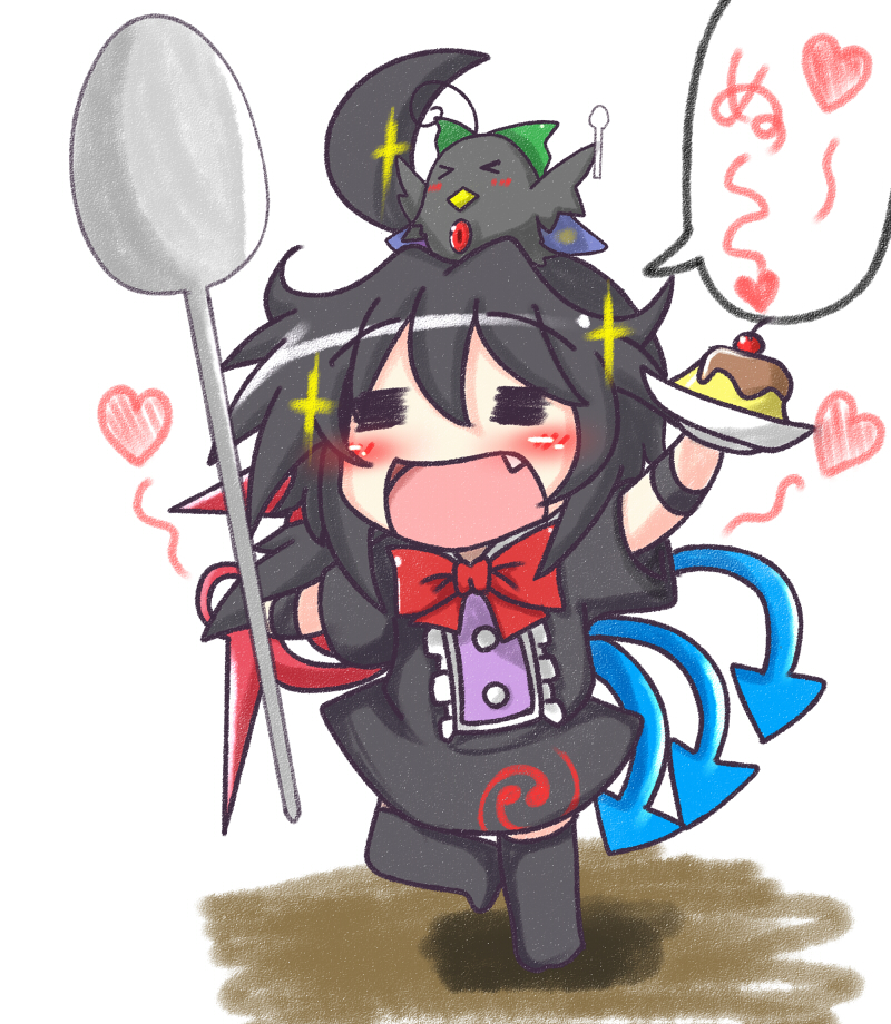 reiuji utsuho and houjuu nue (touhou) drawn by rindou_(p41neko)