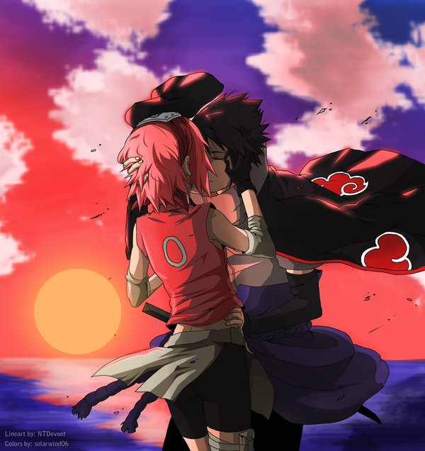 haruno sakura and uchiha sasuke (naruto and 1 more) drawn by danzilla and kyle_b._aranza