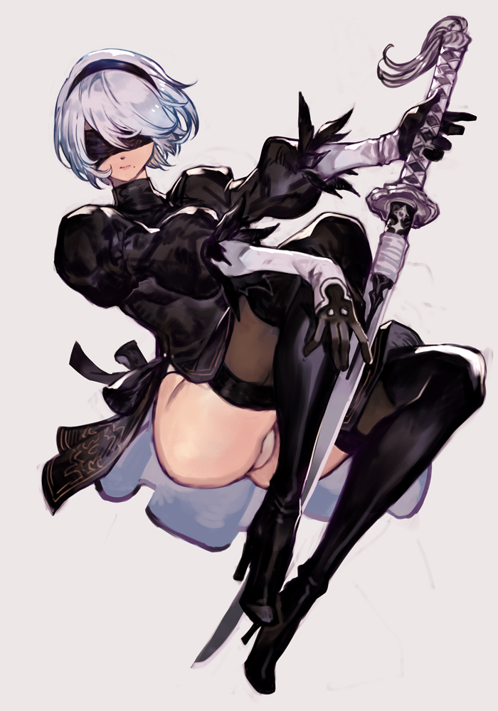 2b (nier and 1 more) drawn by hungry_clicker