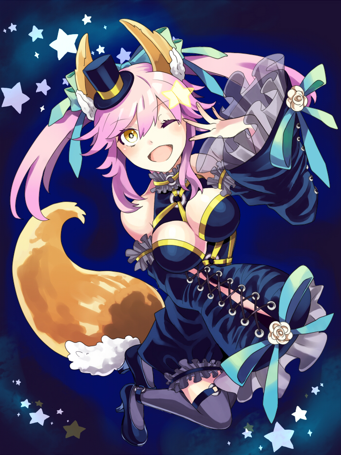 tamamo and tamamo no mae (fate and 2 more) drawn by nobuko_(miam_miam)