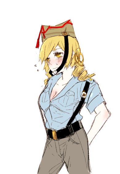 tomoe mami (mahou shoujo madoka magica) drawn by hanyae