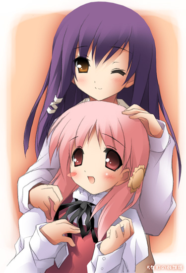 kiriyama sakura and sera karen (sakura musubi) drawn by kantoku