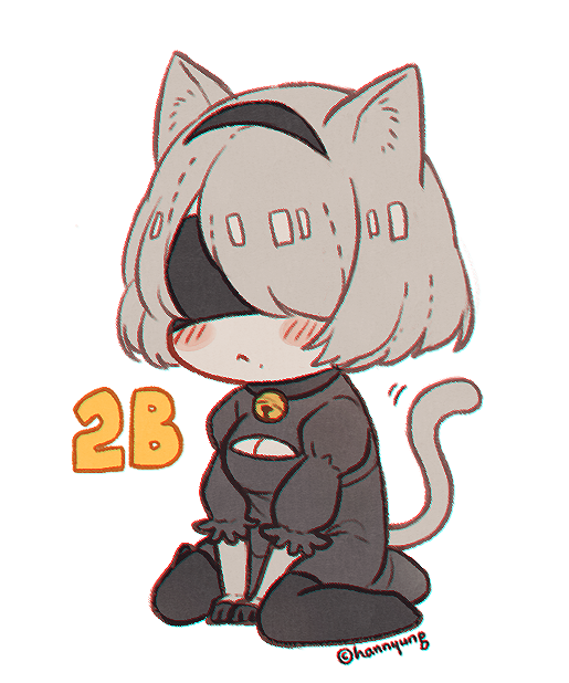 2b (nier and 1 more) drawn by hn_(artist)