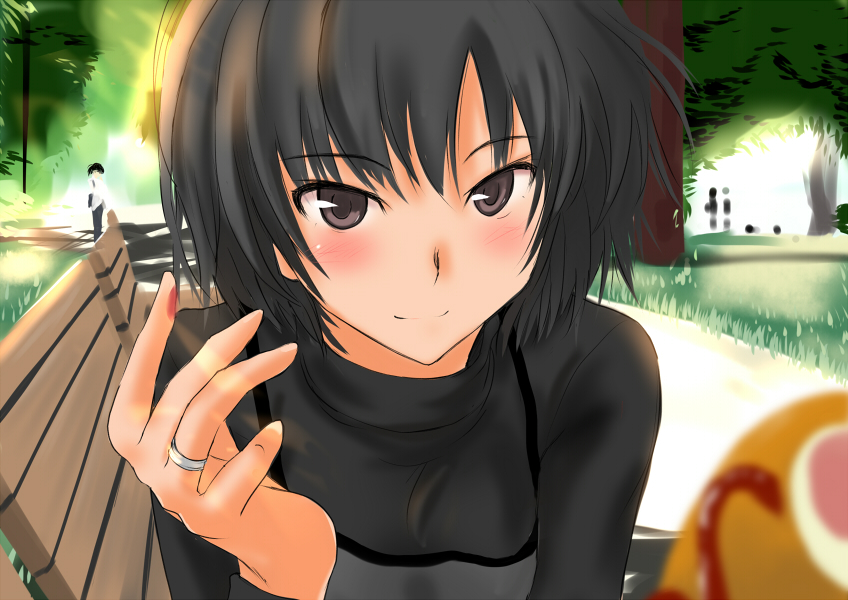 nanasaki ai and tsukahara hibiki (amagami) drawn by murasaki_iro