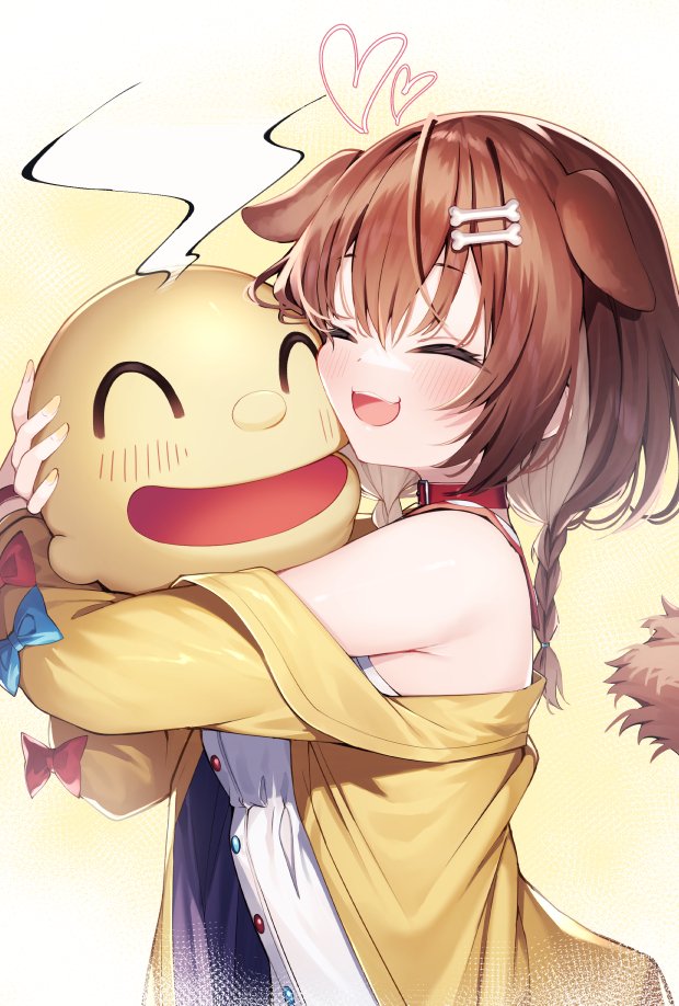 inugami korone and listener (hololive) drawn by gurasion_(gurasion)