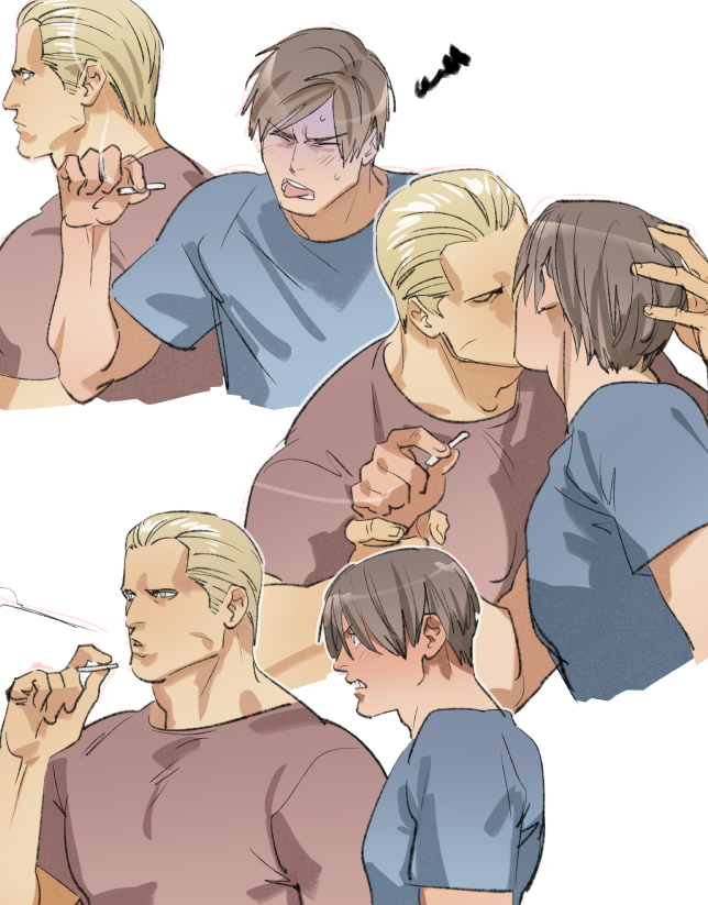 leon s. kennedy and jack krauser (resident evil and 1 more) drawn by tatsumi_(psmhbpiuczn)
