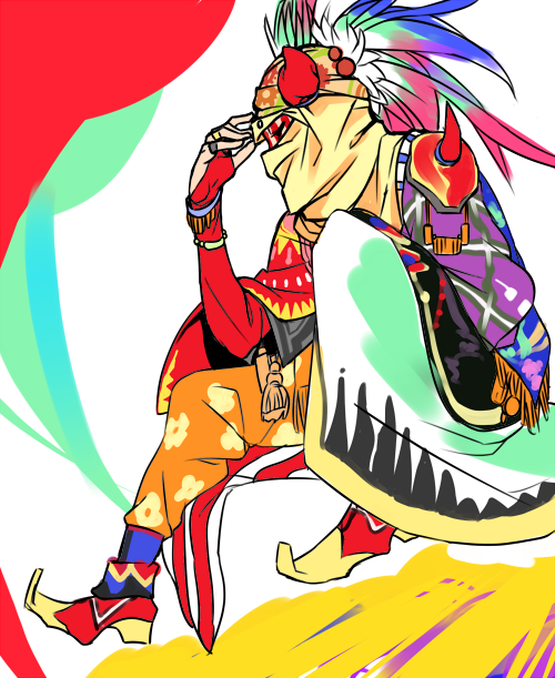 gogo (final fantasy and 1 more) drawn by hado