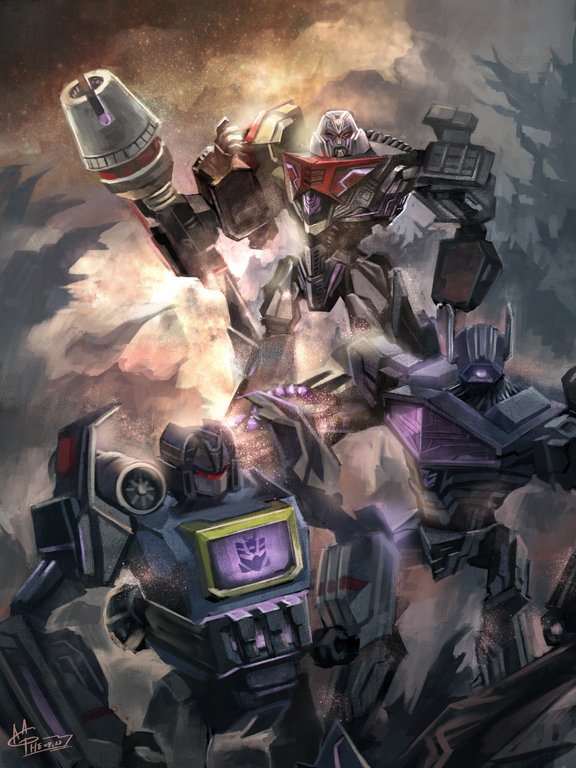 megatron, soundwave, and shockwave (transformers and 1 more) drawn by pei_han_hsu