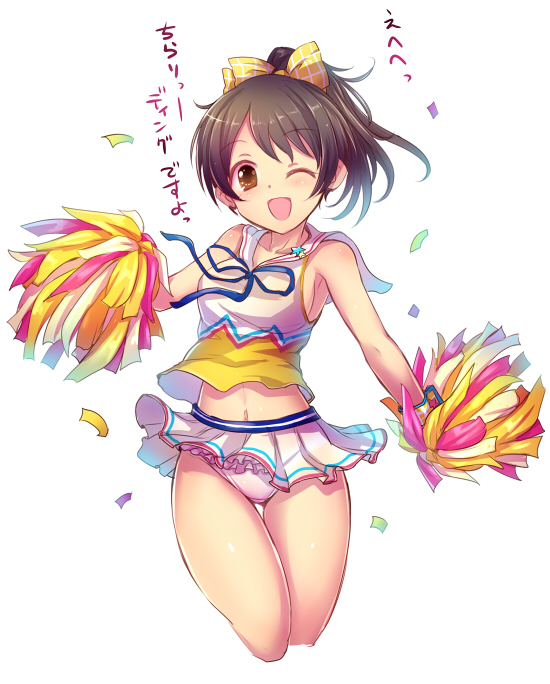 yaguchi miu (idolmaster and 1 more) drawn by kara_(color)