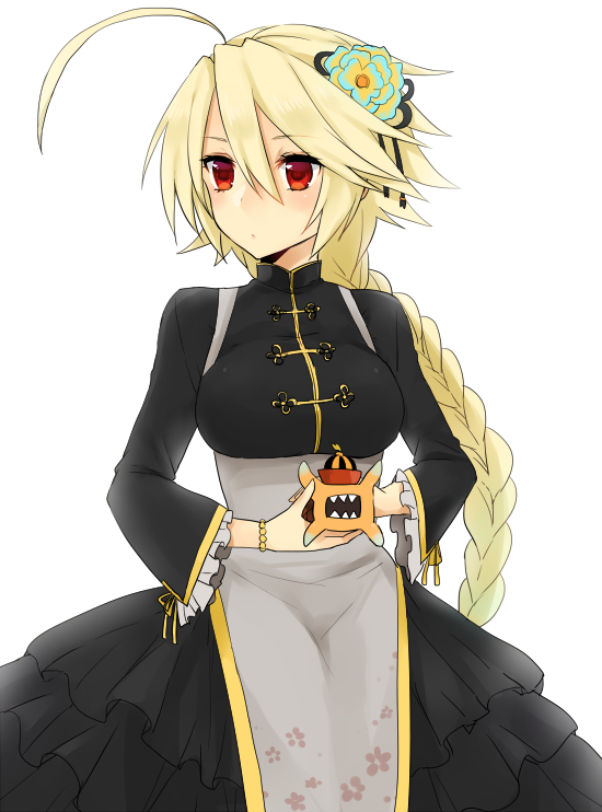 lambda-11 and tartar (blazblue) drawn by yuya_(oshidori)