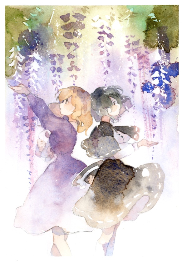 usami renko and maribel hearn (touhou) drawn by ryokotyu