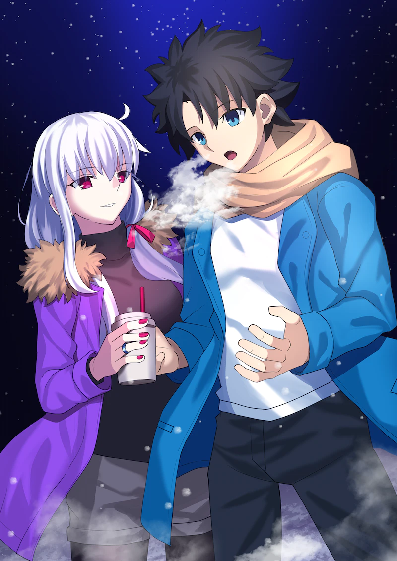 fujimaru ritsuka and kama (fate and 1 more) drawn by mishiro_(ixtlolton)