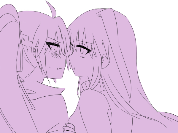 signum and reinforce (lyrical nanoha and 2 more) drawn by mikaze