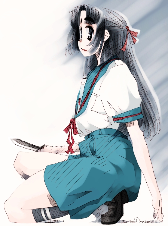 asakura ryoko (suzumiya haruhi no yuuutsu) drawn by mike156