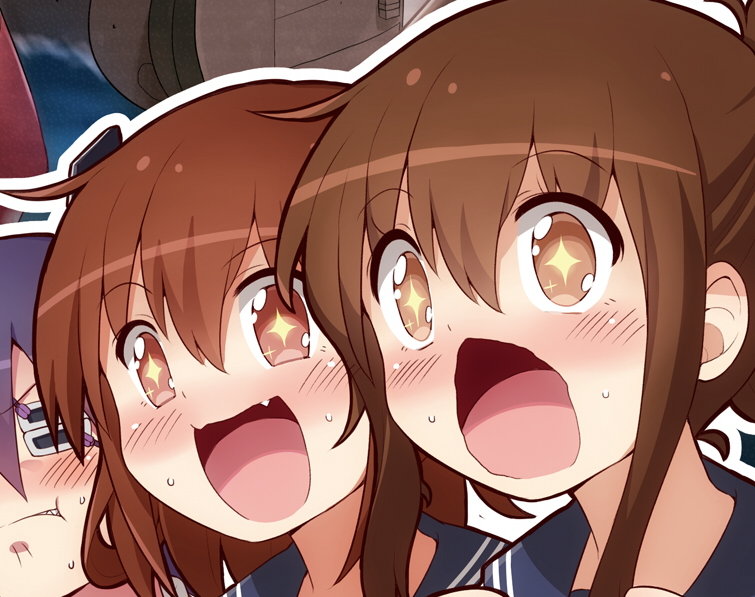 inazuma, tenryuu, and ikazuchi (kantai collection) drawn by matanonki