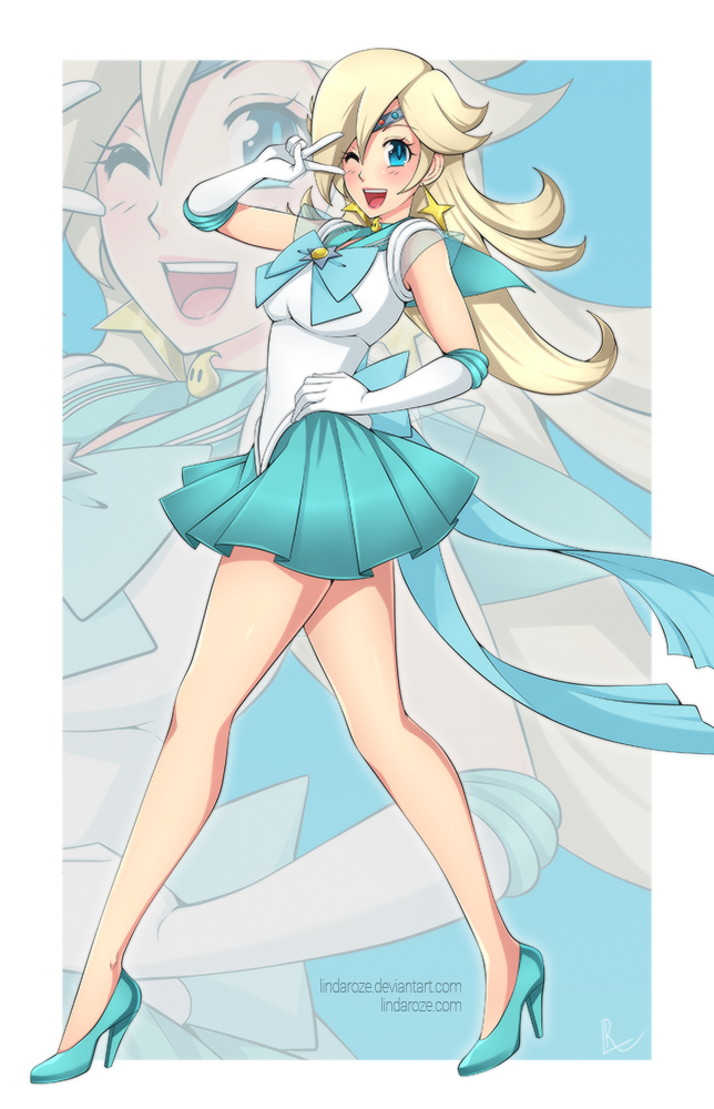 rosalina (mario and 2 more) drawn by lindaroze
