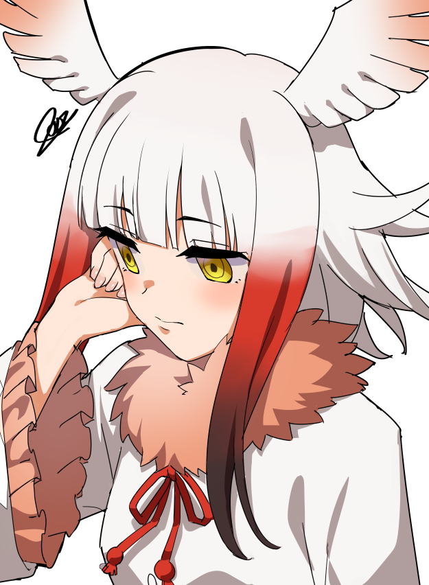 japanese crested ibis (kemono friends) drawn by hatagaya