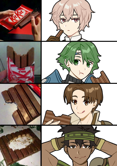 alm, tobin, gray, and kliff (fire emblem and 1 more) drawn by maji_(majibomber)