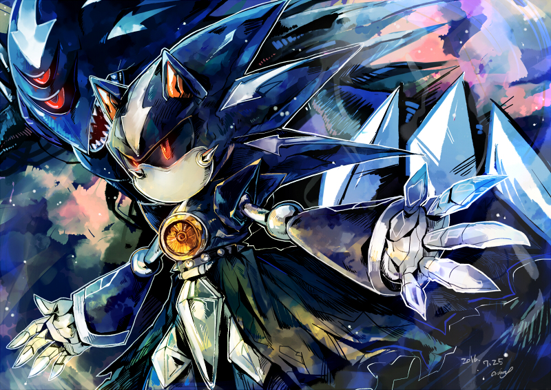 metal sonic, neo metal sonic, and metal overlord (sonic and 1 more) drawn by aimf
