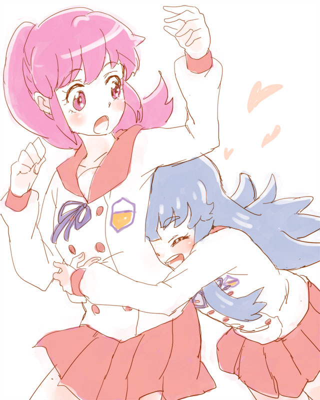 shirayuki hime and aino megumi (precure and 1 more) drawn by azuma_yukihiko