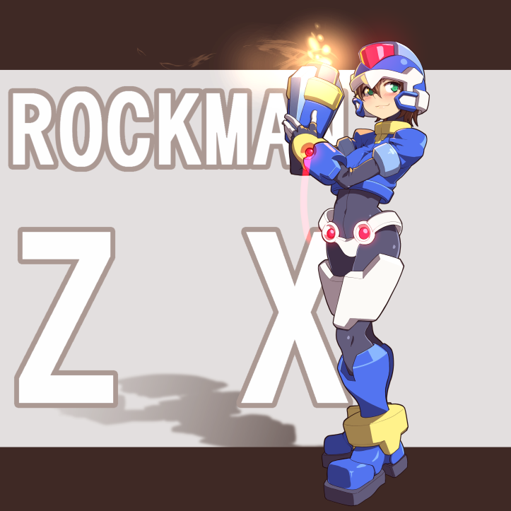 aile and model x (mega man and 1 more) drawn by painpa