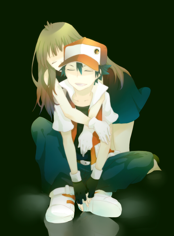 red and green (pokemon and 1 more) drawn by polka_polka