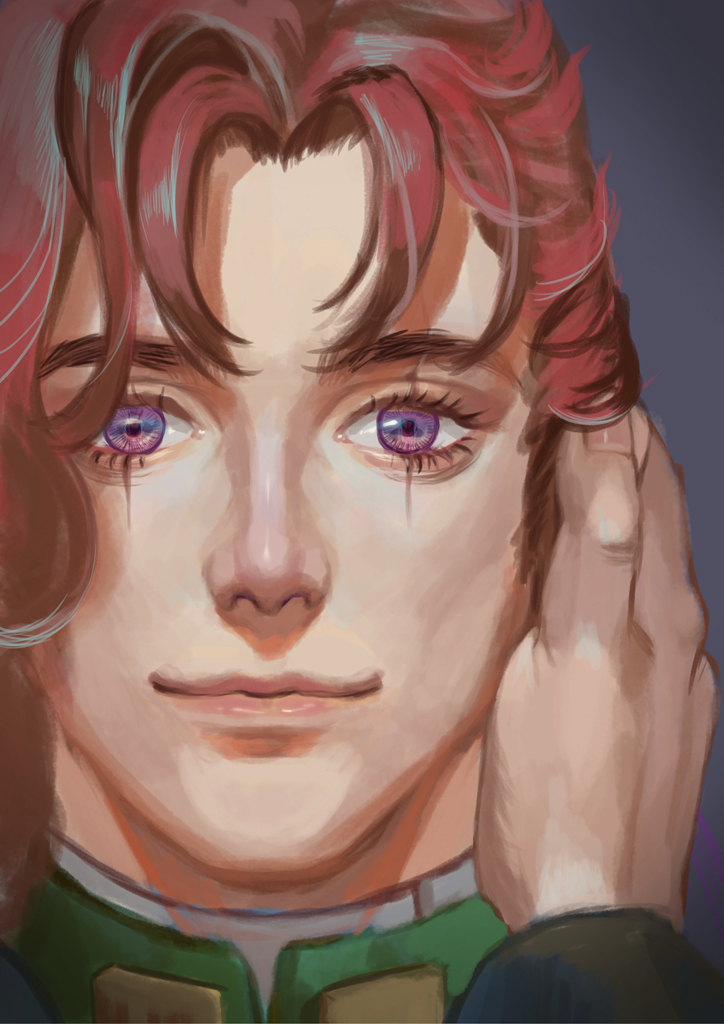 kakyoin noriaki (jojo no kimyou na bouken and 1 more) drawn by shiroi_cha