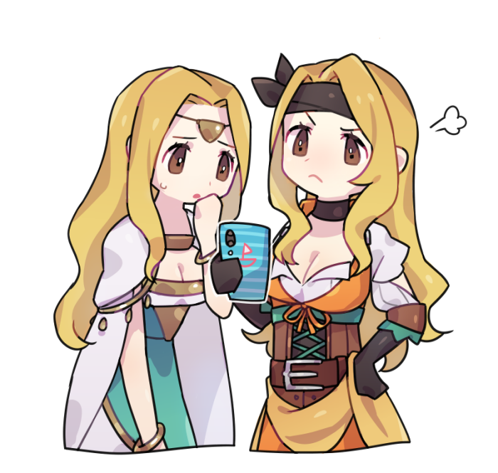 brigid and edain (fire emblem and 2 more) drawn by haconeri