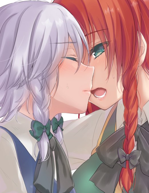 izayoi sakuya and hong meiling (touhou) drawn by asa_(coco)