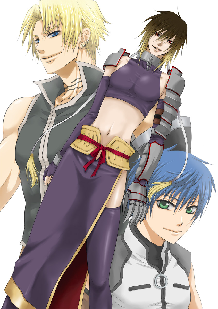 albel nox, fayt leingod, and cliff fittir (star ocean and 1 more) drawn by saho_(sahosapo)