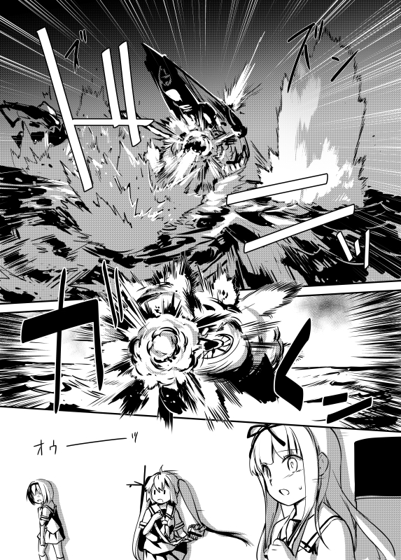 yuudachi, murasame, shiratsuyu, and ni-class destroyer (kantai collection) drawn by chagen_kokimu