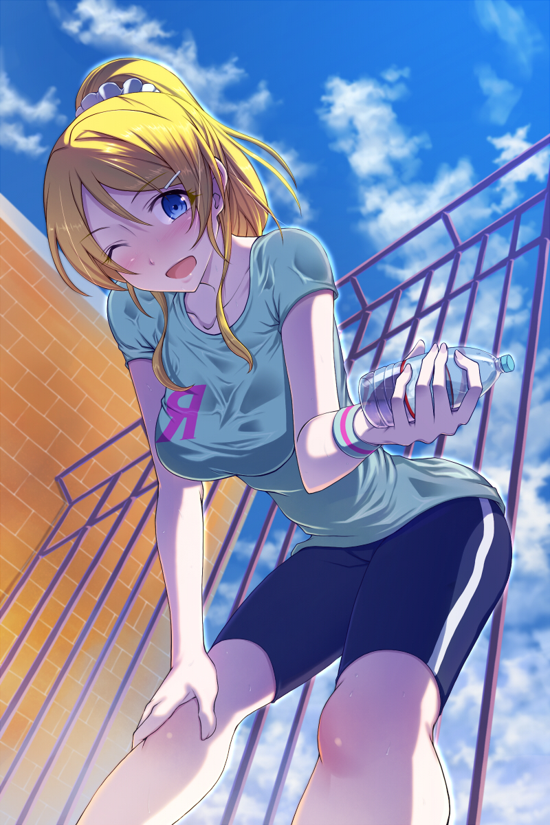 ayase eli (love live! and 1 more) drawn by emanon123