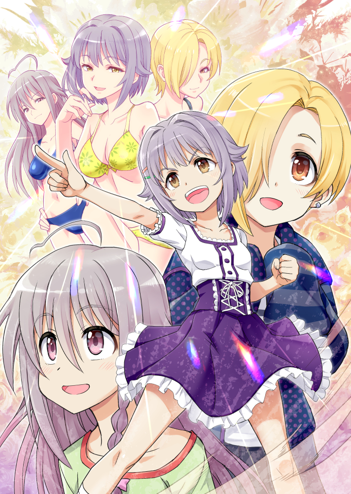 shirasaka koume, koshimizu sachiko, and hoshi syoko (idolmaster and 1 more) drawn by zless
