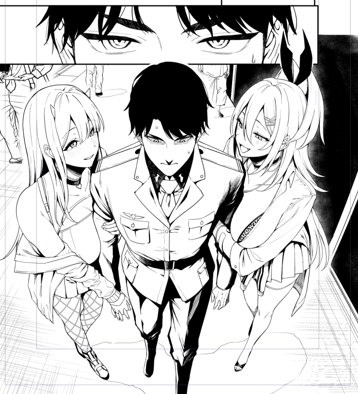 commander, viper, and rupee (goddess of victory: nikke) drawn by amano_don