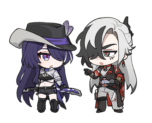 acheron and boothill (honkai and 1 more) drawn by ririri_(lilili_tea)