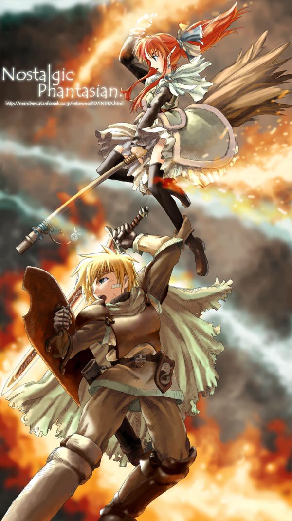 arche klein and cress albane (tales of and 1 more) drawn by inagaki_yoshiaki