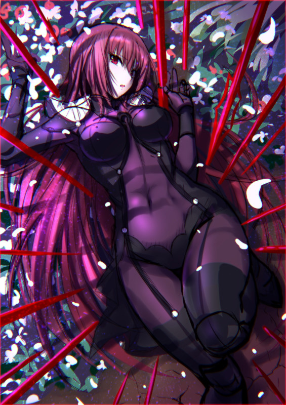 scathach (fate and 1 more) drawn by emanon123