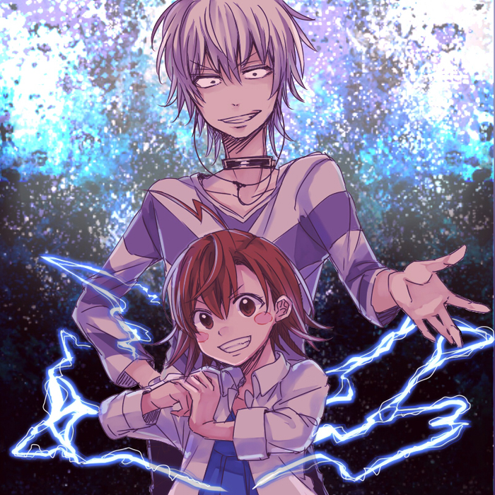 accelerator and last order (toaru majutsu no index) drawn by yamano_(151515)