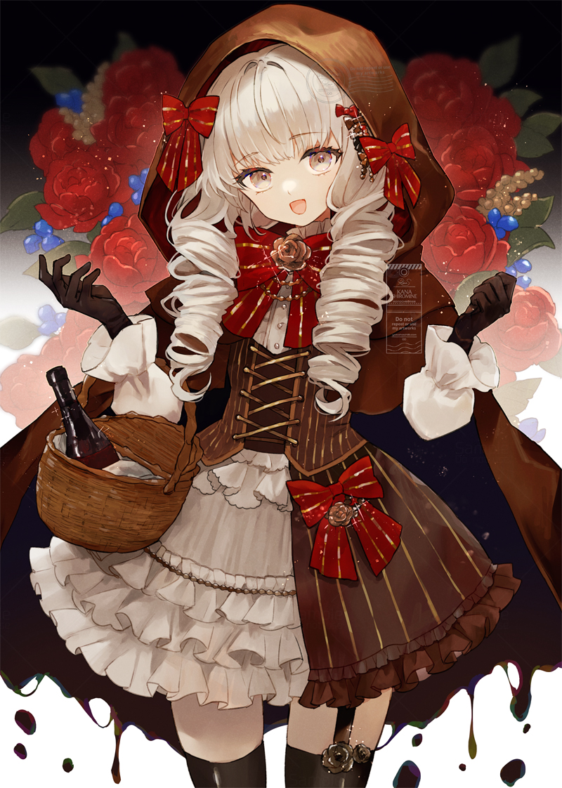 little red riding hood (original and 1 more) drawn by shiromine_kana